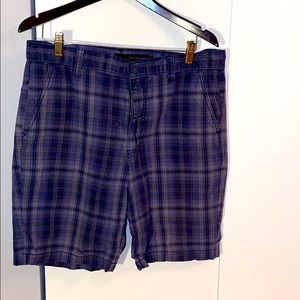 Men’s Blue Checkered 32 Inch Calvin Klein Shorts